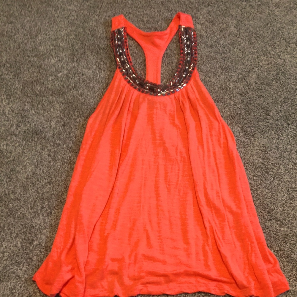 Vanity brand. Orange/pink size small